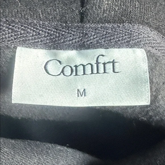 Comfrt Black Men's Hoodie - Picture 3 of 3
